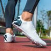 Mens Track and Field Shoes Teenagers Spikes Sneakers Boys Track Race Jumping Professional Running Nail Spikes Shoes Boys Girls