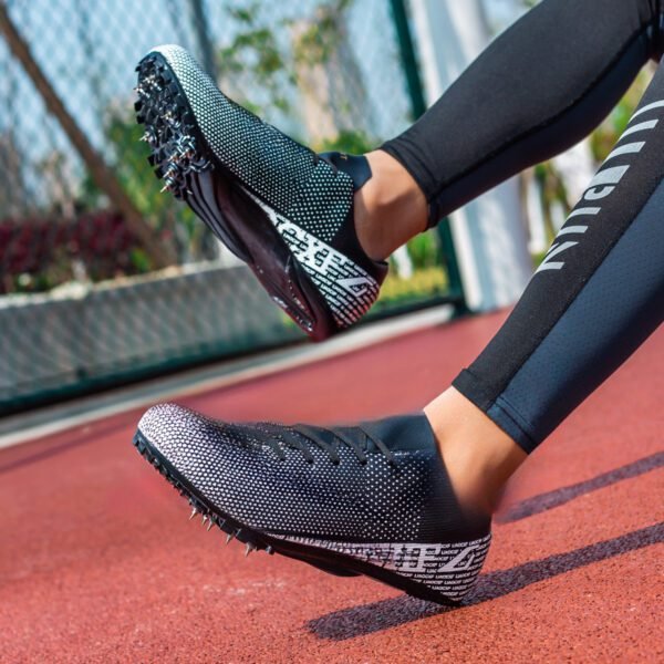 Track Spike Shoe for Men Professional Field and Track Shoes Breathable Running High Jump Racing Shoes