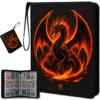 UVCDE 9-Pocket Card Binder with Sleeves - Premium TCG Trading Card Storage Album, Zippered Holder Holds Up to 900 Cards, Perfect for Organizing and Displaying Trading Cards