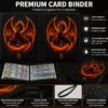 UVCDE 9-Pocket Card Binder with Sleeves - Premium TCG Trading Card Storage Album, Zippered Holder Holds Up to 900 Cards, Perfect for Organizing and Displaying Trading Cards